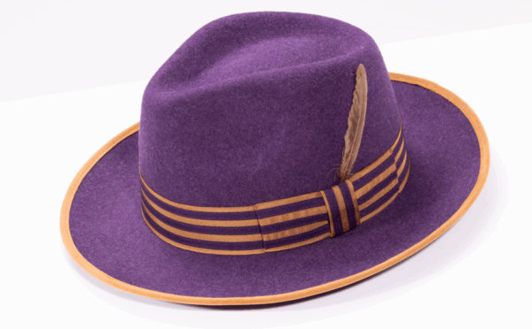 montique-h-102-grape-fedora-matching-hat-2-inches-brim-crown-felt-hat