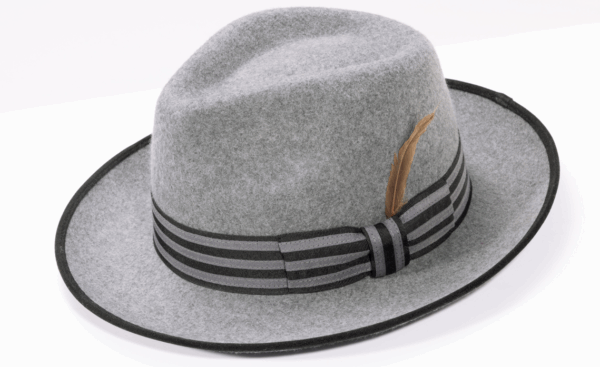 montique-h-102-grey-fedora-matching-hat-2-inches-brim-crown-felt-hat