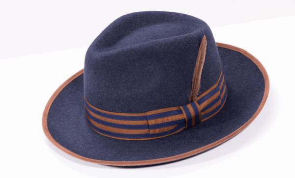 montique-h-102-navy-fedora-matching-hat-2-inches-brim-crown-felt-hat