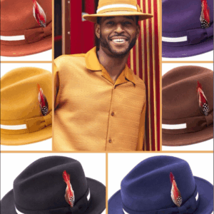 montique-h-100-mens-fedora-hat-wool-feel-felt-with-white-band-2-inches-brim-6