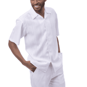 montique-2608-white-mens-walking-suits-solid-tone-on-tone-2-piece-short-sleeve-mens-leisure-suits