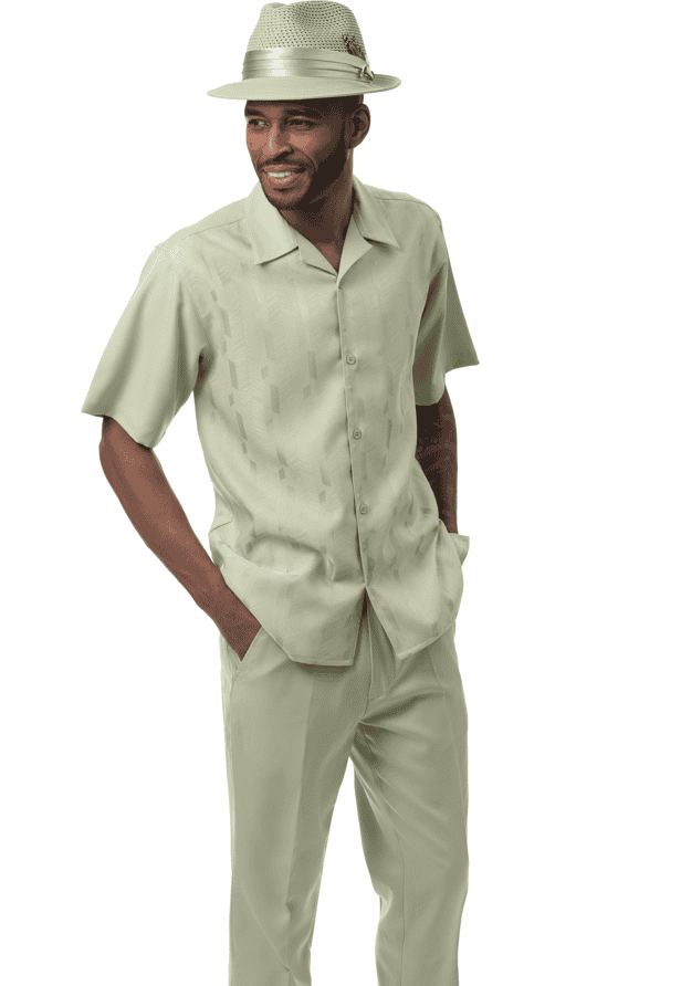 montique-2614-mint-mens-walking-suits-solid-tone-on-tone-2-piece-short-sleeve-mens-leisure-suits